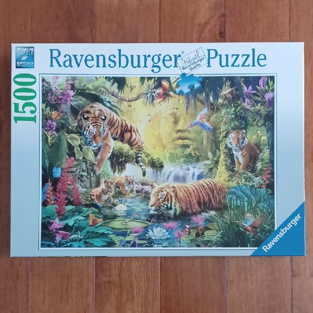 🧩Tranquil Tigers 1500 Piece Puzzle (-1)